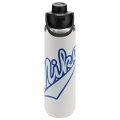 Nike Trinkflasche Recharge Chug Bottle Edelstahl weiss/blau 709ml